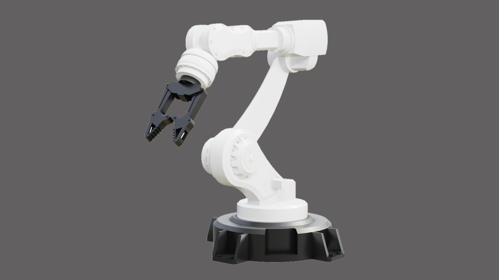 Image of an articulated robot, which is one of the industrial robots